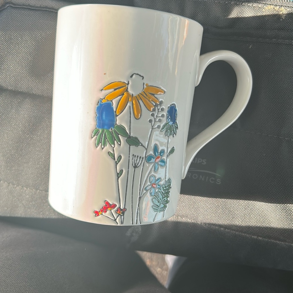 Tag Blue Reactive Speckle Monogram Initial Mug S Cup Coffee